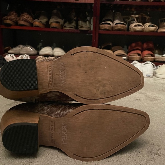 Myra Darcy Ridge Western Boots with Hand-tooled leather toe - Picture 4 of 7